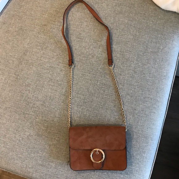 Forever 21 Handbags - Tan brown suede crossbody purse